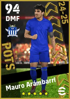 Mauro Arambarri eFootball 2026 player card — 94 OVR DMF