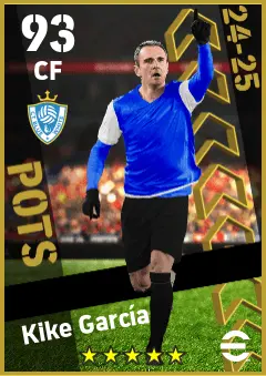 Kike Garcia eFootball 2026 player card — 93 OVR CF