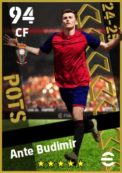 Ante Budimir eFootball 2026 player card — 94 OVR CF