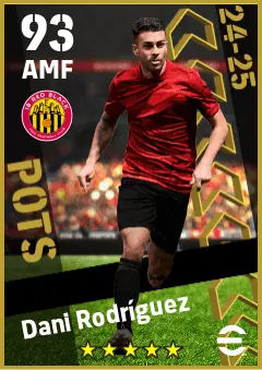 Dani Rodriguez eFootball 2026 player card — 93 OVR AMF