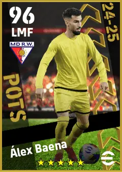 Alex Baena eFootball 2026 player card — 96 OVR LMF