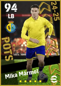 Mika Marmol eFootball 2026 player card — 94 OVR LB