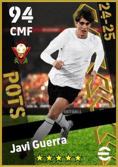 Javi Guerra eFootball 2026 player card — 94 OVR CMF