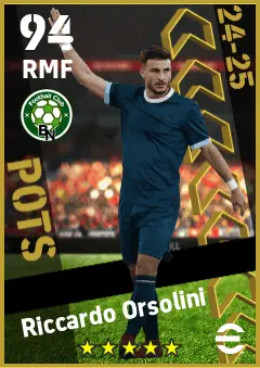 Riccardo Orsolini eFootball 2026 player card — 94 OVR RMF