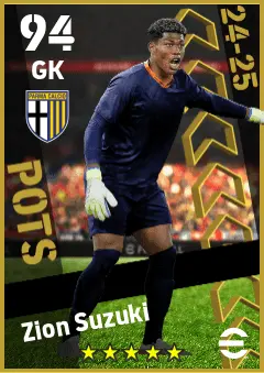 Zion Suzuki eFootball 2026 player card — 94 OVR GK