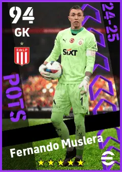Fernando Muslera eFootball 2026 player card — 94 OVR GK