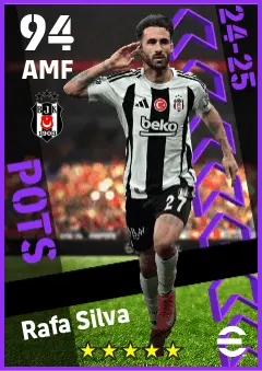 Rafa Silva eFootball 2026 player card — 94 OVR AMF