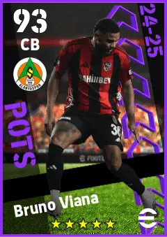 Bruno Viana eFootball 2026 player card — 93 OVR CB