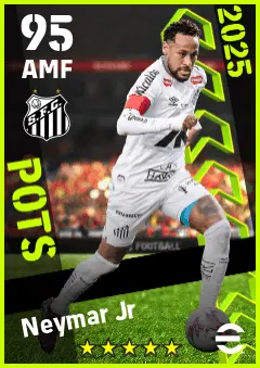 Neymar Jr eFootball 2026 player card — 95 OVR AMF