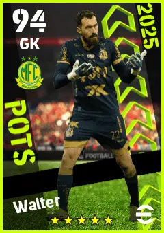 Walter eFootball 2026 player card — 94 OVR GK