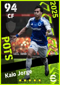 Kaio Jorge eFootball 2026 player card — 94 OVR CF
