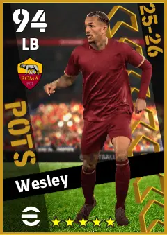 Wesley eFootball 2026 player card — 94 OVR LB