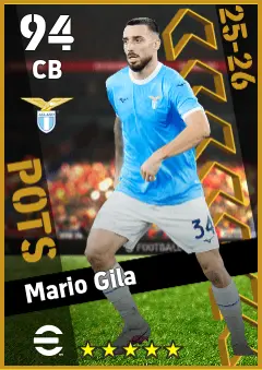 Mario Gila eFootball 2026 player card — 94 OVR CB