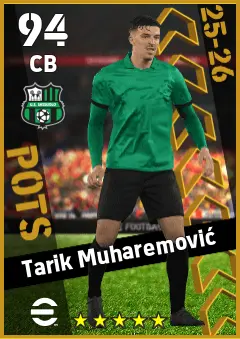 Tarik Muharemovic eFootball 2026 player card — 94 OVR CB