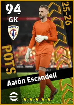 Aaron Escandell eFootball 2026 player card — 94 OVR GK
