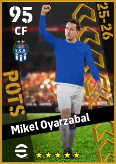 Mikel Oyarzabal eFootball 2026 player card — 95 OVR CF