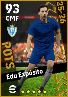 Edu Exposito eFootball 2026 player card — 93 OVR CMF