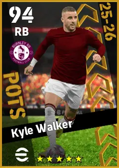 Kyle Walker eFootball 2026 player card — 94 OVR RB