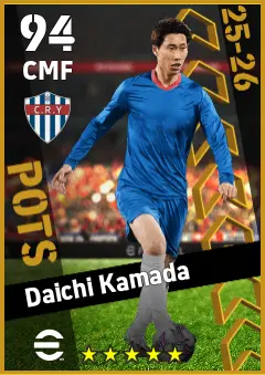 Daichi Kamada eFootball 2026 player card — 94 OVR CMF