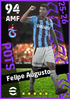 Felipe Augusto eFootball 2026 player card — 94 OVR AMF