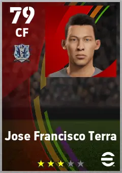 Jose Francisco Terra eFootball 2026 player card — 79 OVR CF