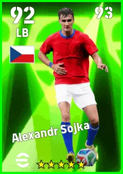 Alexandr Sojka eFootball 2026 player card — 92 OVR LB