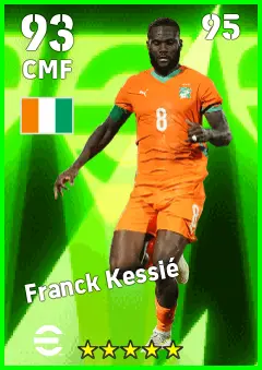 Franck Kessie eFootball 2026 player card — 93 OVR CMF
