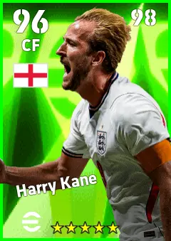 Harry Kane eFootball 2026 player card — 96 OVR CF