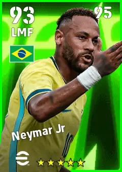 Neymar Jr eFootball 2026 player card — 93 OVR LMF