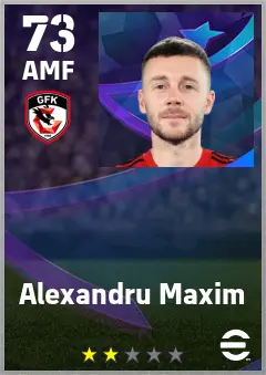 Alexandru Maxim eFootball 2026 player card — 73 OVR AMF