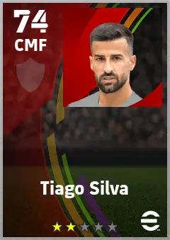 Tiago Silva eFootball 2026 player card — 74 OVR CMF