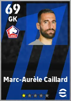 Marc-Aurele Caillard eFootball 2026 player card — 69 OVR GK