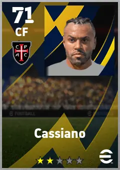 Cassiano eFootball 2026 player card — 71 OVR CF