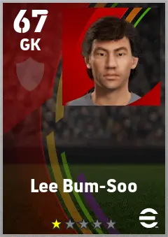 Lee Bum-Soo eFootball 2026 player card — 67 OVR GK