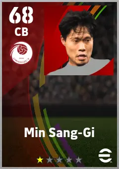 Min Sang-Gi eFootball 2026 player card — 68 OVR CB