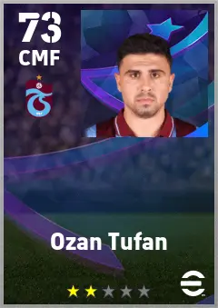 Ozan Tufan eFootball 2026 player card — 73 OVR CMF