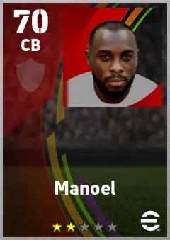 Manoel eFootball 2026 player card — 70 OVR CB