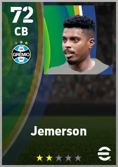 Jemerson eFootball 2026 player card — 72 OVR CB