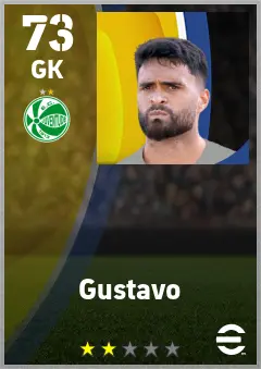 Gustavo eFootball 2026 player card — 73 OVR GK