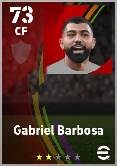 Gabriel Barbosa eFootball 2026 player card — 73 OVR CF