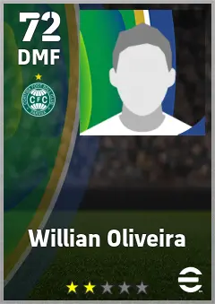 Willian Oliveira eFootball 2026 player card — 72 OVR DMF