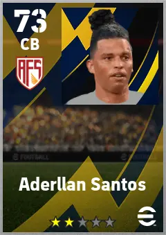 Aderllan Santos eFootball 2026 player card — 73 OVR CB