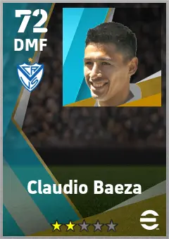 Claudio Baeza eFootball 2026 player card — 72 OVR DMF