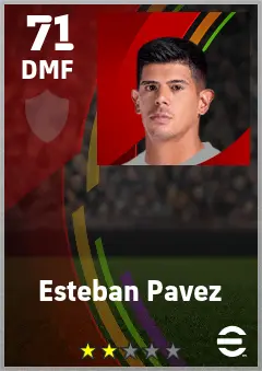 Esteban Pavez eFootball 2026 player card — 71 OVR DMF