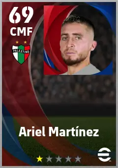 Ariel Martinez eFootball 2026 player card — 69 OVR CMF