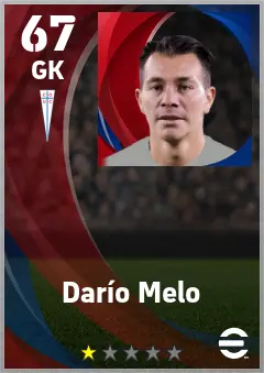 Dario Melo eFootball 2026 player card — 67 OVR GK