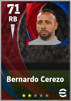 Bernardo Cerezo eFootball 2026 player card — 71 OVR RB