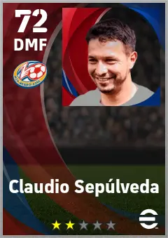 Claudio Sepulveda eFootball 2026 player card — 72 OVR DMF