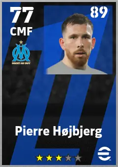 Pierre Hojbjerg eFootball 2026 player card — 77 OVR CMF