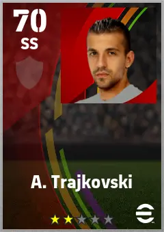 A. Trajkovski eFootball 2026 player card — 70 OVR SS